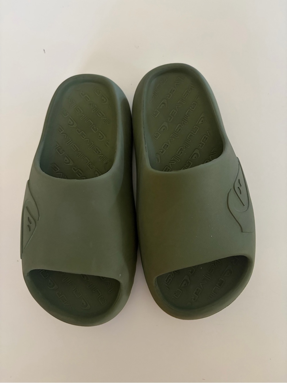 Quiksilver Kids Olive Green Slide Sandals